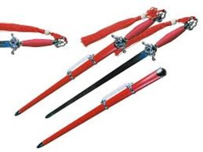 40″ Tai Chi Masterblade – Red Handle